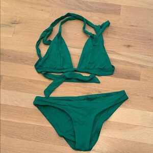 BECCA Teal Bikini Set